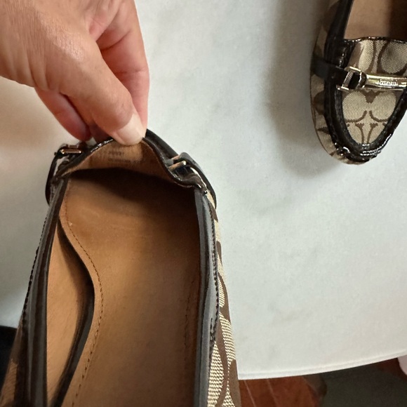 COACH (8B) Women's Berdina Loafer Signature Logo Flats Brown Khaki - Picture 6 of 11